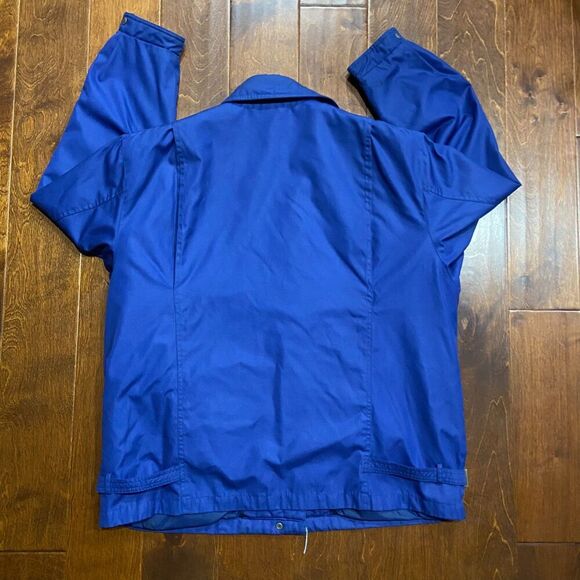London Fog Vintage 80s Full Zip Ocean Blue Belted Jacket Women's Size 16 Regular - Picture 5 of 10